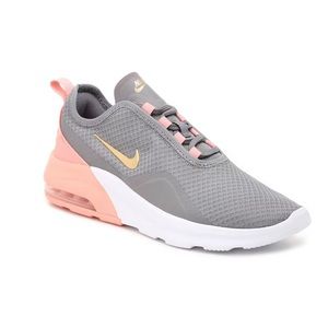 Nike Air Max Motion 2 / Women’s size 7 / Gray and a coral pink.